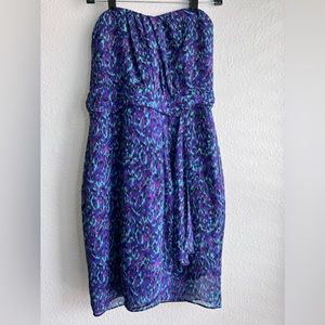 I Love Ronson Multicolor Corset Strapless Pencil Dress Size 10.